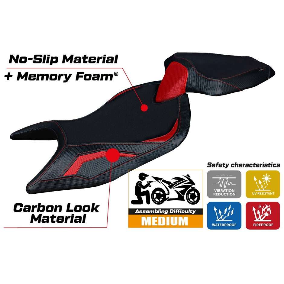 Rivestimento Sella TPZ Italia Specifico Per Aprilia RS 660 2021-2025 Modello Naxos Comfort System