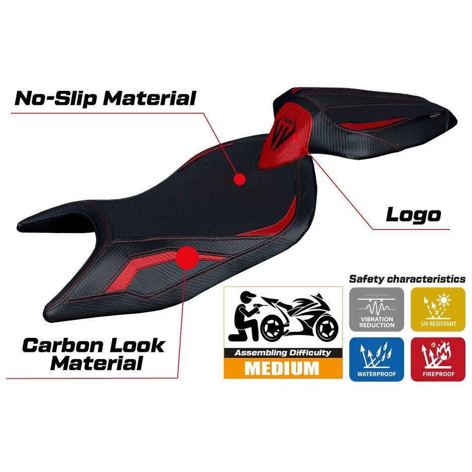Rivestimento Sella TPZ Italia Specifico Per Aprilia RS 660 2021-2025 Modello Naxos