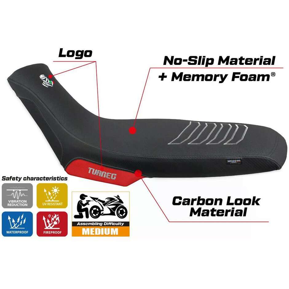 Rivestimento Sella TPZ Italia Specifico Per Aprilia Tuareg 660 2021-2025 Modello Boras Special Color Comfort System