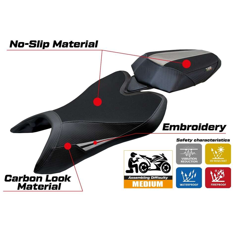 Rivestimento Sella TPZ Italia Specifico Per Aprilia Tuono 457 2025 Modello Vignesh