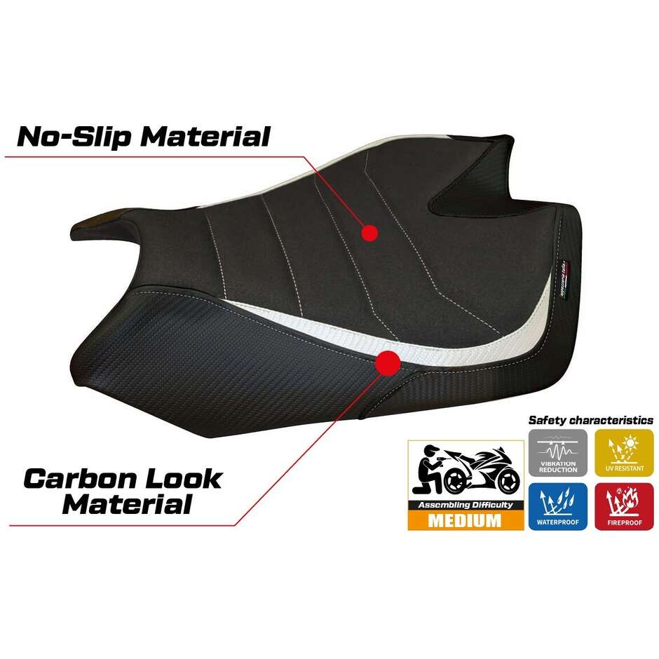Rivestimento Sella TPZ Italia Specifico Per Aprilia Tuono V4 2011-2020 Modello Tanami Ultragrip