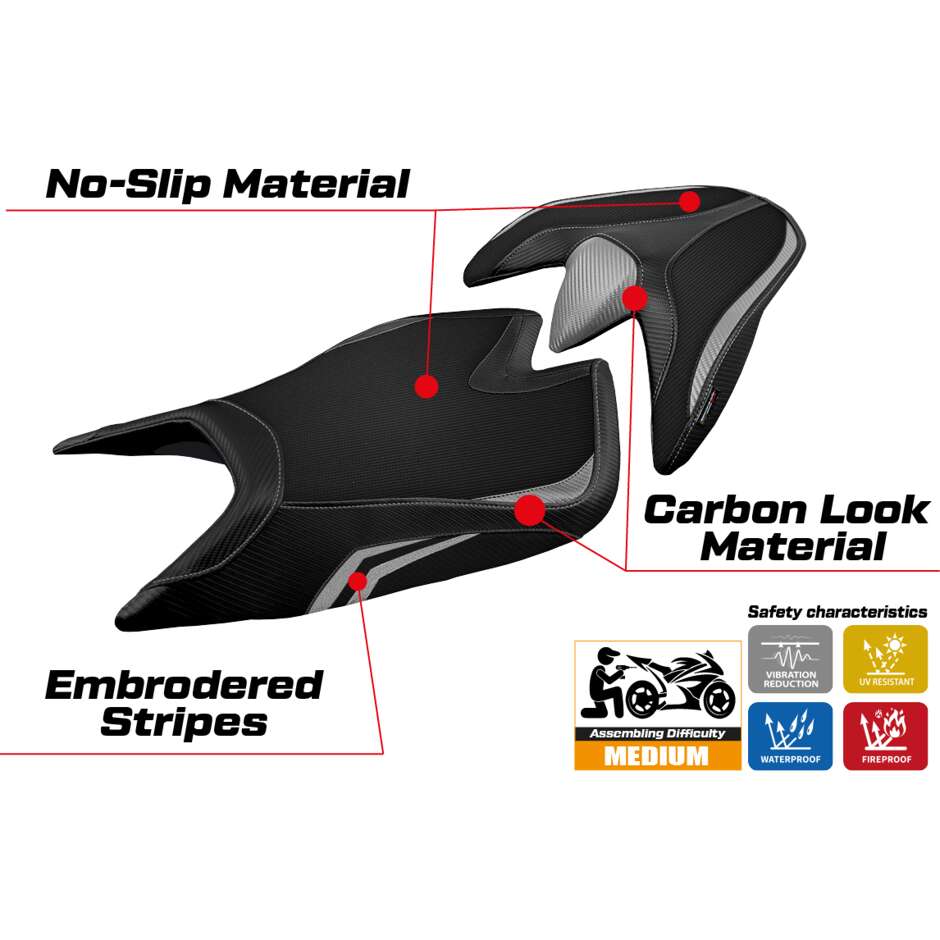 Rivestimento Sella TPZ Italia Specifico Per Aprilia Tuono V4 2021-2025 Modello Zuera Special Color