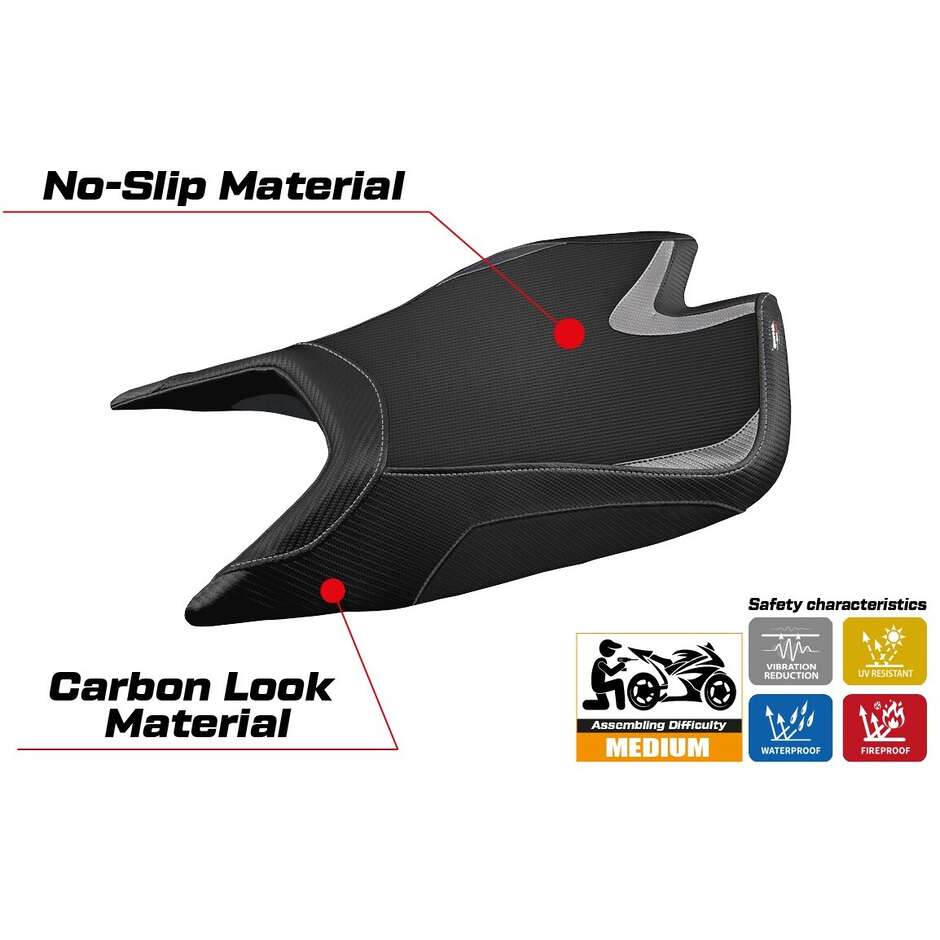 Rivestimento Sella TPZ Italia Specifico Per Aprilia Tuono V4 Factory 2021-2025 Modello Nashua Comfort System