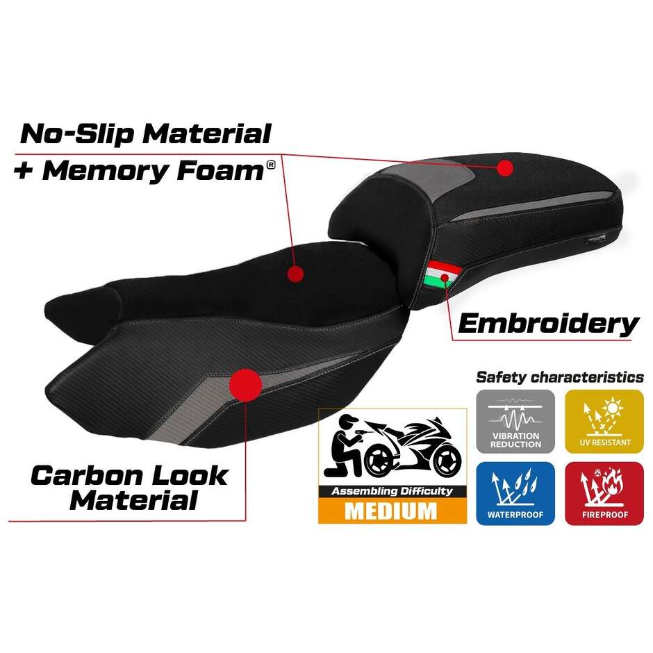 Rivestimento Sella TPZ Italia Specifico Per Benelli TRK 502 2017-2025 Modello Merida Comfort System