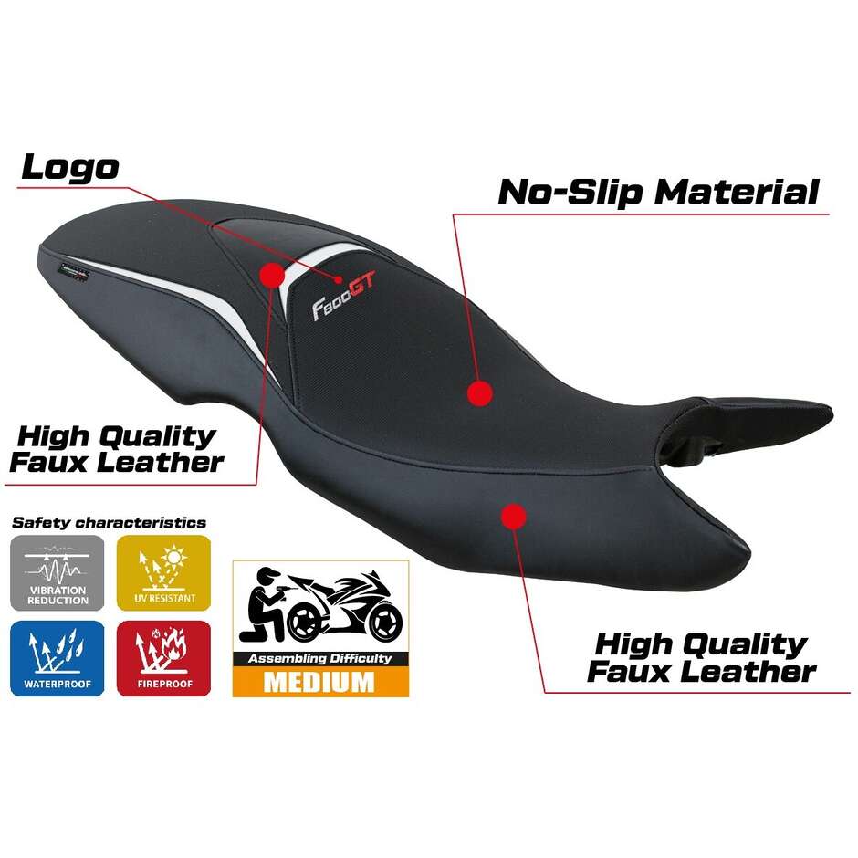 Rivestimento Sella TPZ Italia Specifico Per BMW F 800 GT 2012-2016 Modello Tallin