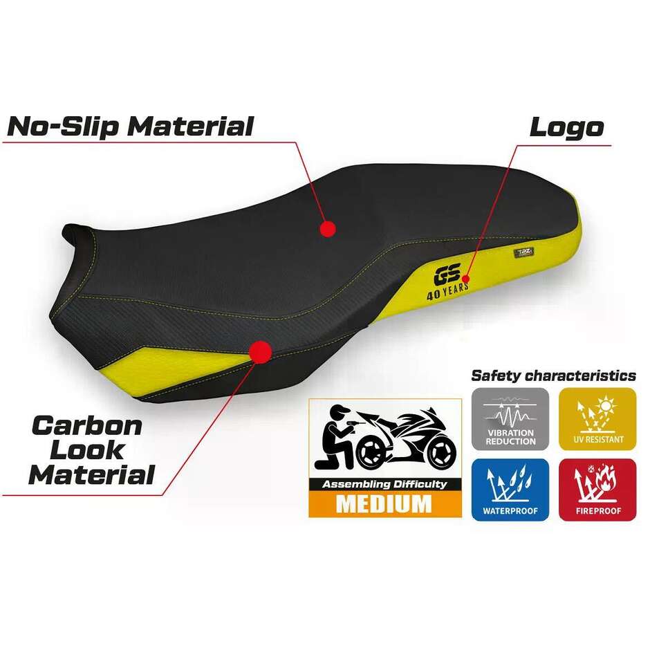 Rivestimento Sella TPZ Italia Specifico Per BMW F 850 GS Adventure 2019 - 2024 Modello Divo