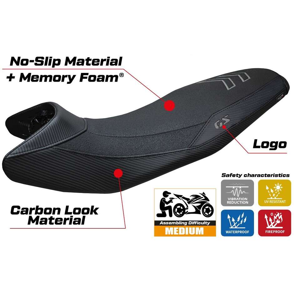 Rivestimento Sella TPZ Italia Specifico Per BMW F 900 GS  2024-2025 Modello Nemo Ultragrip Comfort System