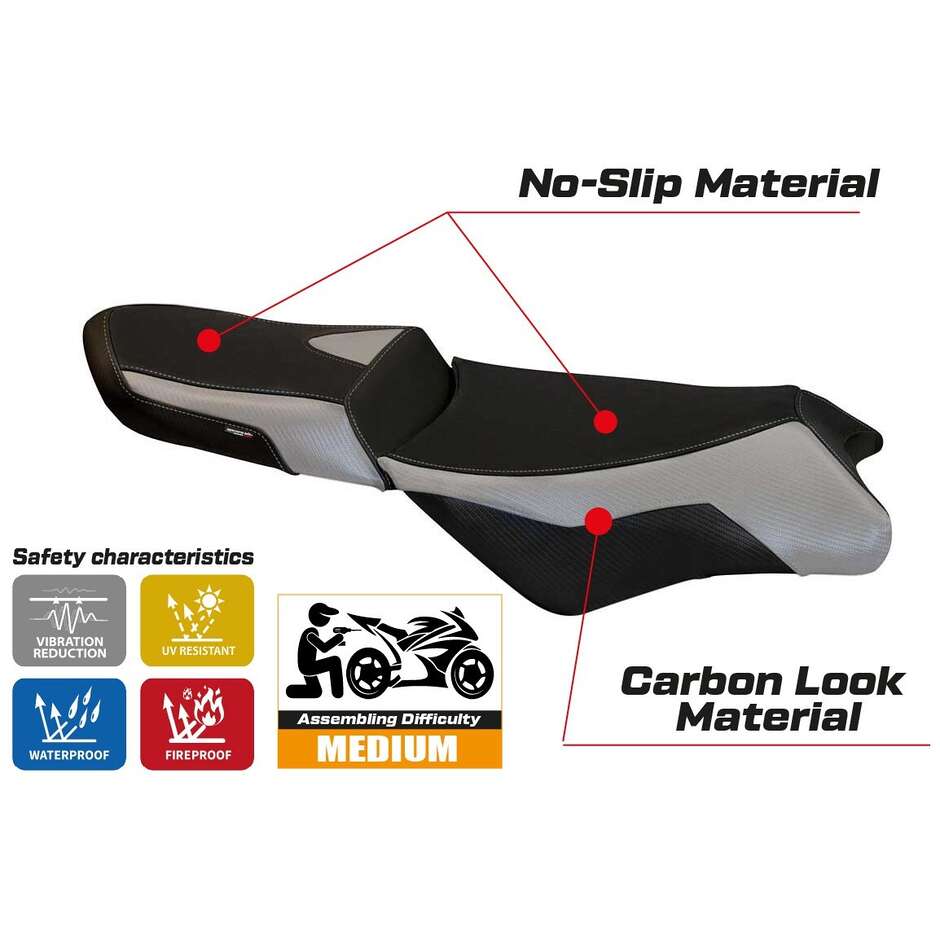 Rivestimento Sella TPZ Italia Specifico Per BMW K 1300 GT 2009 - 2011 Modello Anapa 1 Comfort System