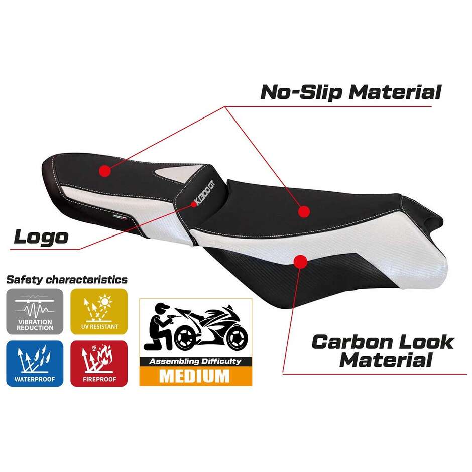 Rivestimento Sella TPZ Italia Specifico Per BMW K 1300 GT 2009 - 2011 Modello Anapa 1 Comfort System