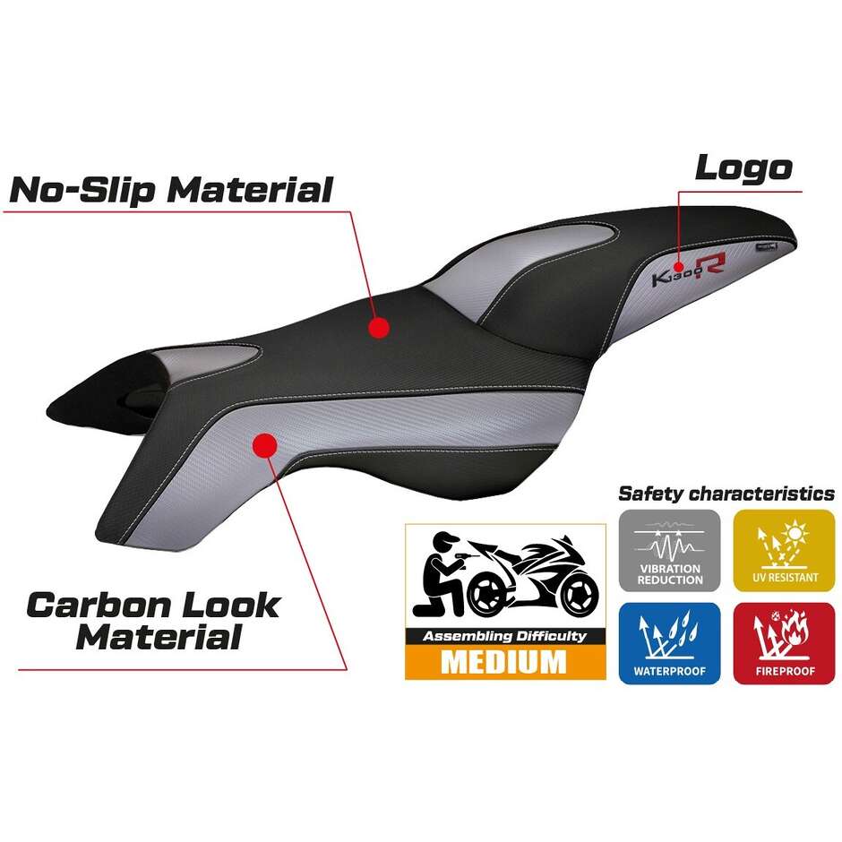 Rivestimento Sella TPZ Italia Specifico Per BMW K 1300 R 2009 - 2016 Modello Boston