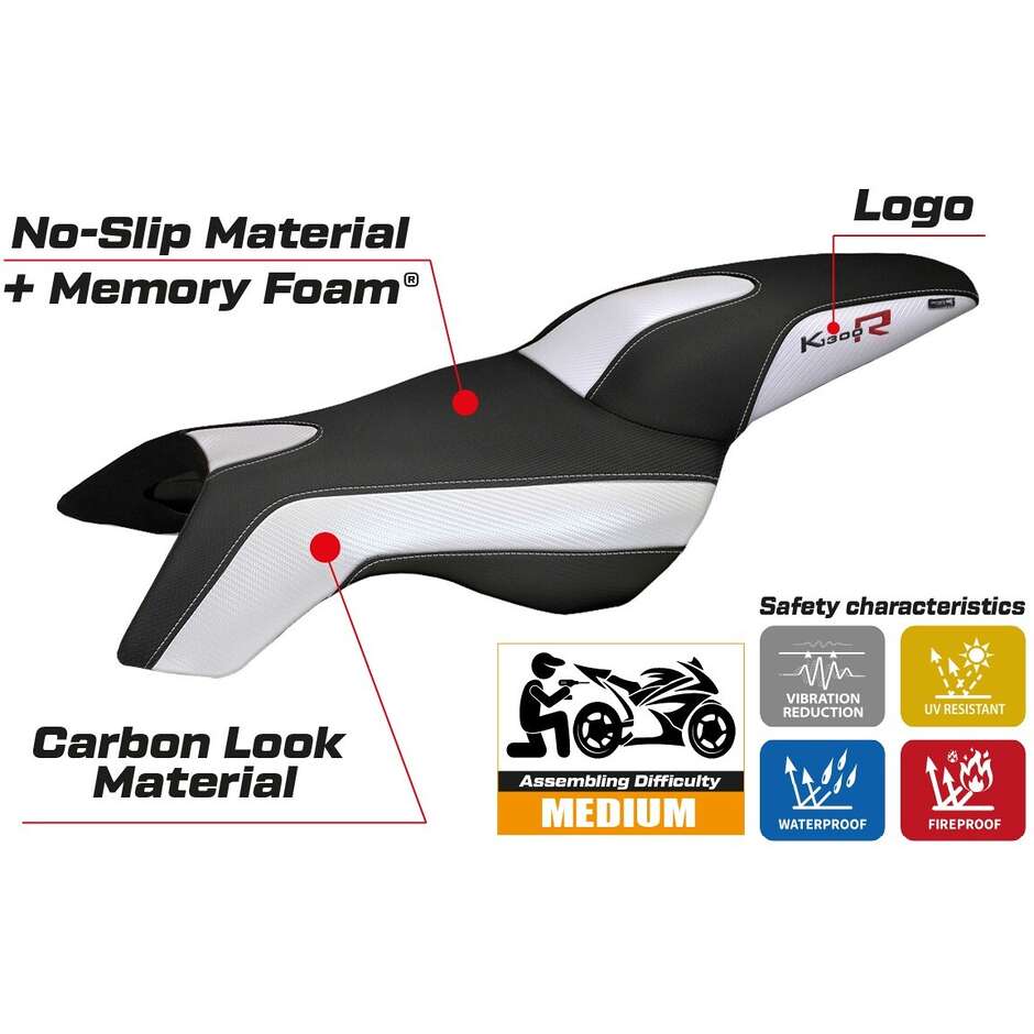 Rivestimento Sella TPZ Italia Specifico Per BMW K 1300 R 2009 - 2016 Modello Boston