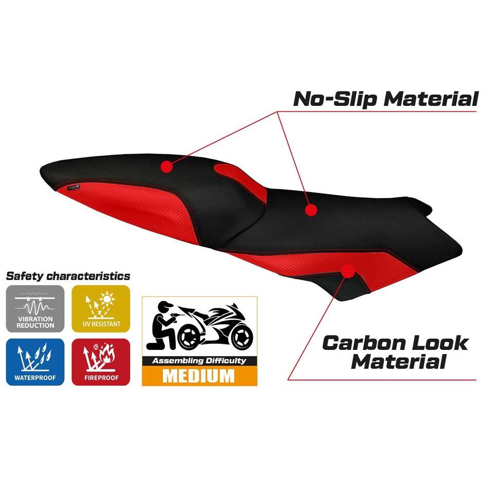 Rivestimento Sella TPZ Italia Specifico Per BMW K 1300 S 2009 - 2016 Modello Lariano 2