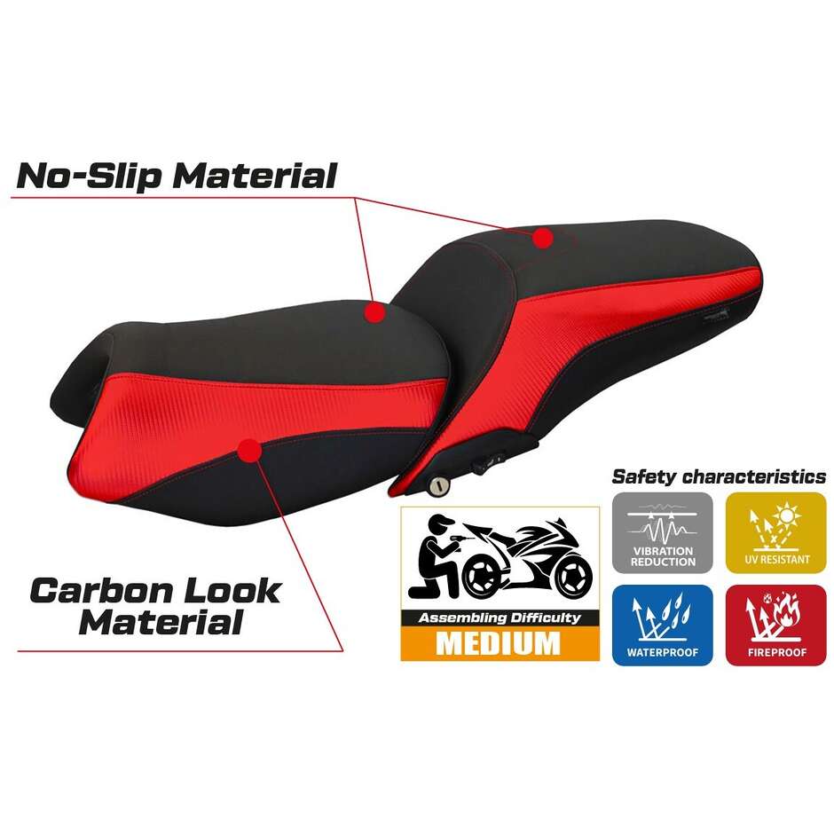 Rivestimento Sella TPZ Italia Specifico Per BMW K 1600 GT 2010-2025 Modello Tropea Color Comfort System