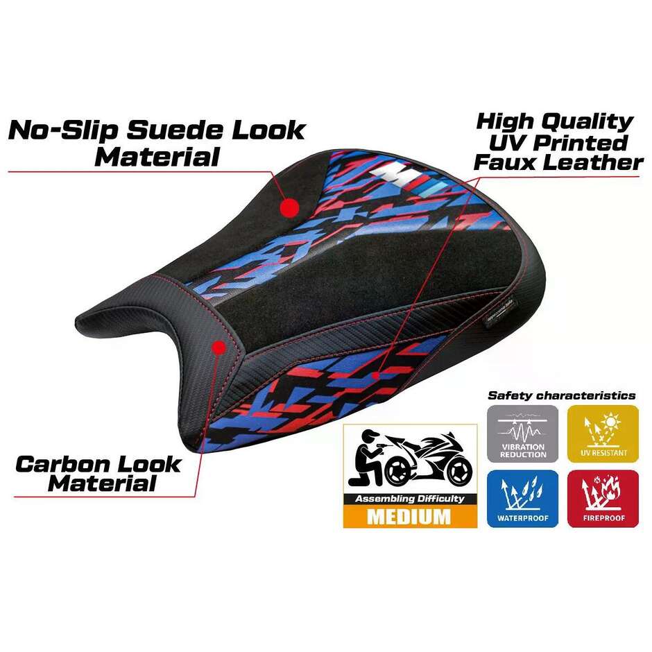 Rivestimento Sella TPZ Italia Specifico Per BMW M 1000 RR 2023-2025 Modello Melk Special Edition