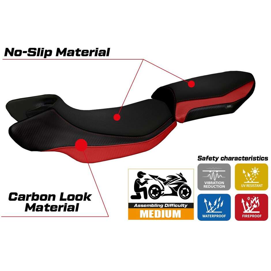 Rivestimento Sella TPZ Italia Specifico Per BMW R 1200 R  2015 - 2018 Modello Aurelia Color 2
