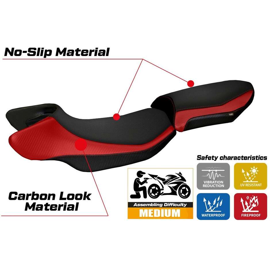 Rivestimento Sella TPZ Italia Specifico Per BMW R 1200 RS 2015 - 2019 Modello Aurelia Color RS