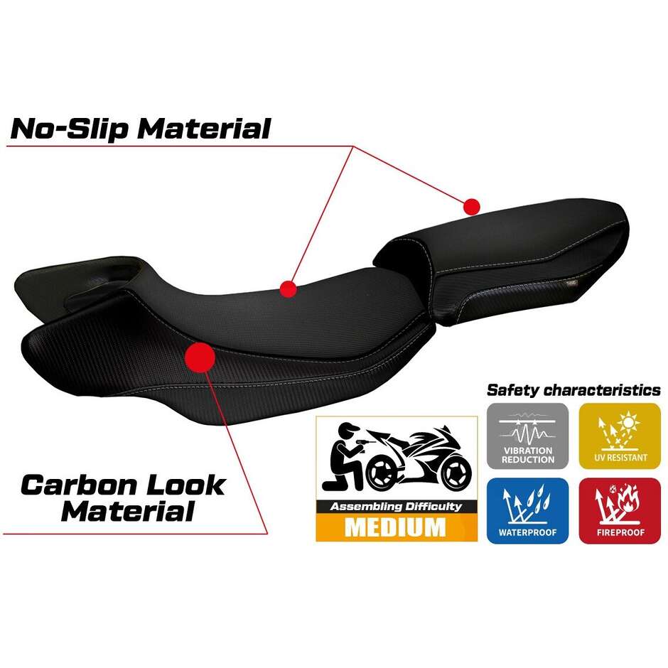 Rivestimento Sella TPZ Italia Specifico Per BMW R 1200 RS 2015 - 2019 Modello Aurelia Color RS