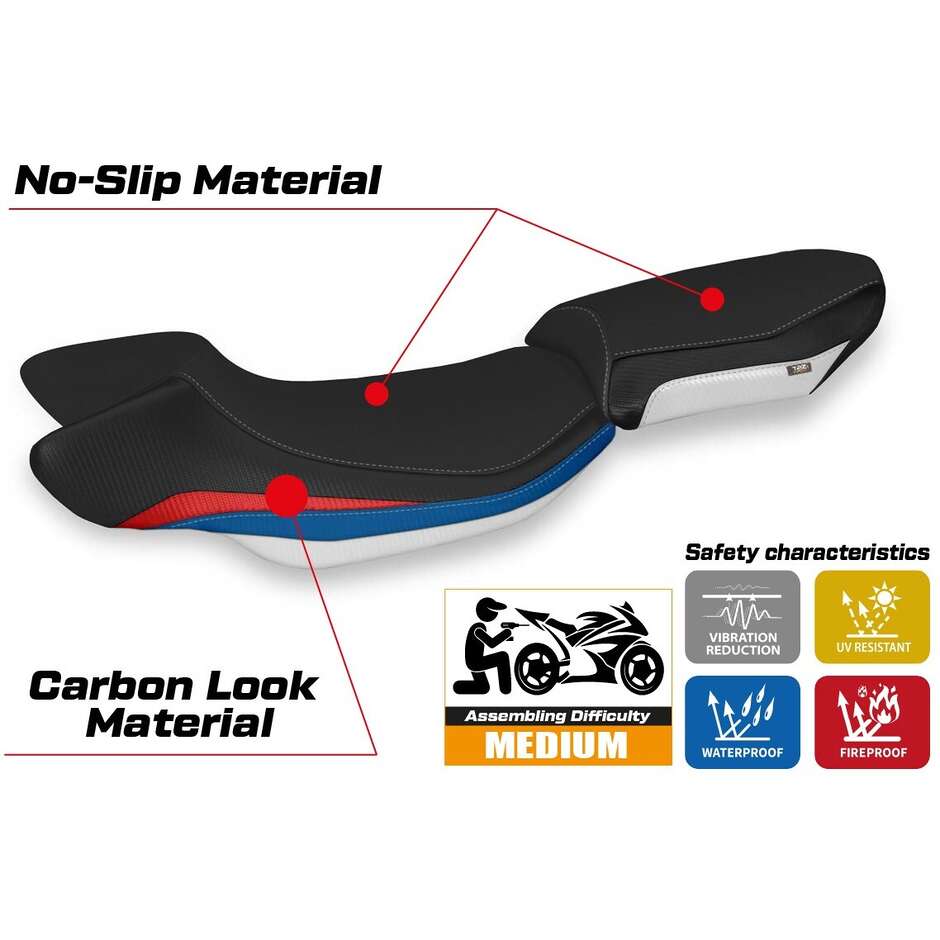 Rivestimento Sella TPZ Italia Specifico Per BMW R 1250 R 2019-2025 Modello Marzi HP