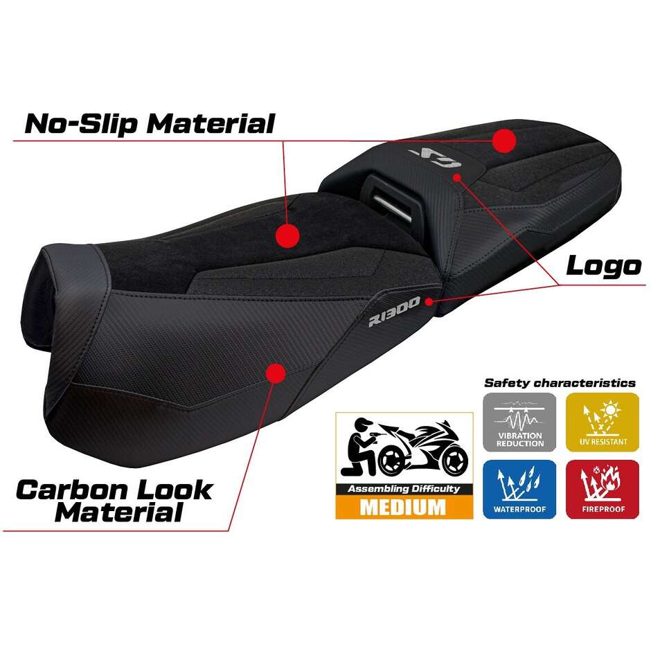 Rivestimento Sella TPZ Italia Specifico Per BMW R 1300 GS Adventure 2024-2025 Modello Haisyn Ultragrip