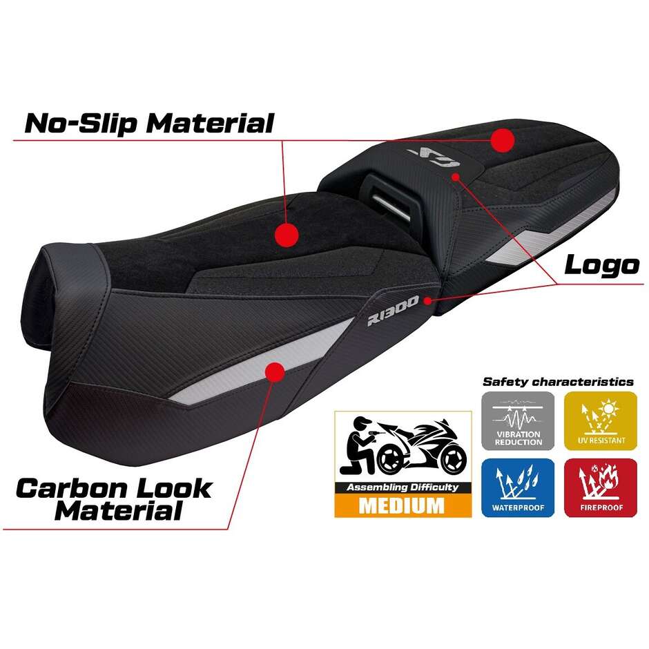 Rivestimento Sella TPZ Italia Specifico Per BMW R 1300 GS Adventure 2024-2025 Modello Haisyn Ultragrip
