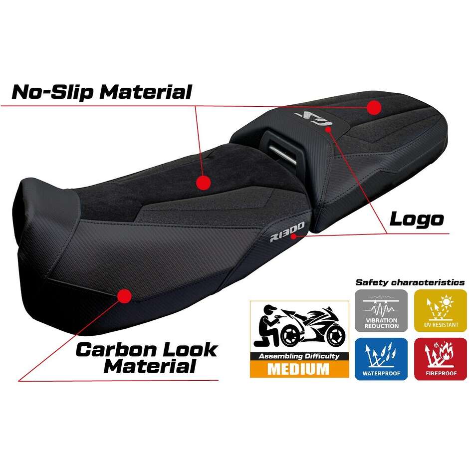 Rivestimento Sella TPZ Italia Specifico Per BMW R 1300 GS Adventure 2024-2025 Modello Ulma Ultragrip