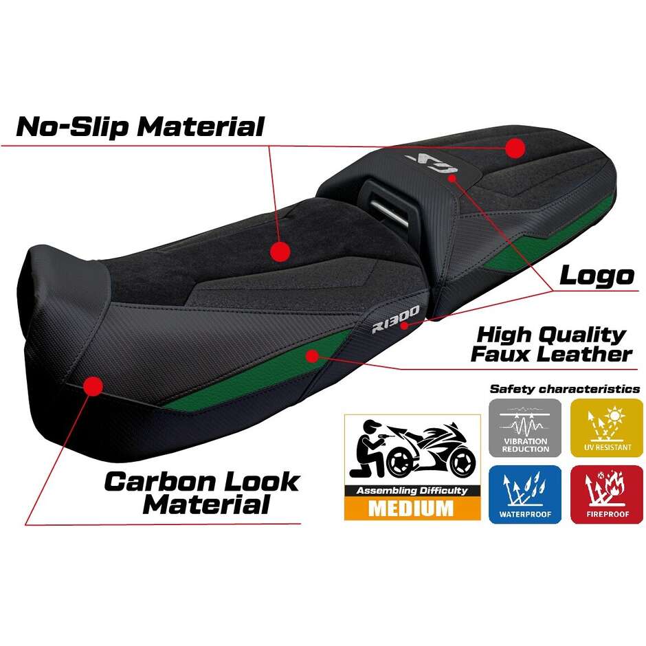 Rivestimento Sella TPZ Italia Specifico Per BMW R 1300 GS Adventure 2024-2025 Modello Ulma Ultragrip