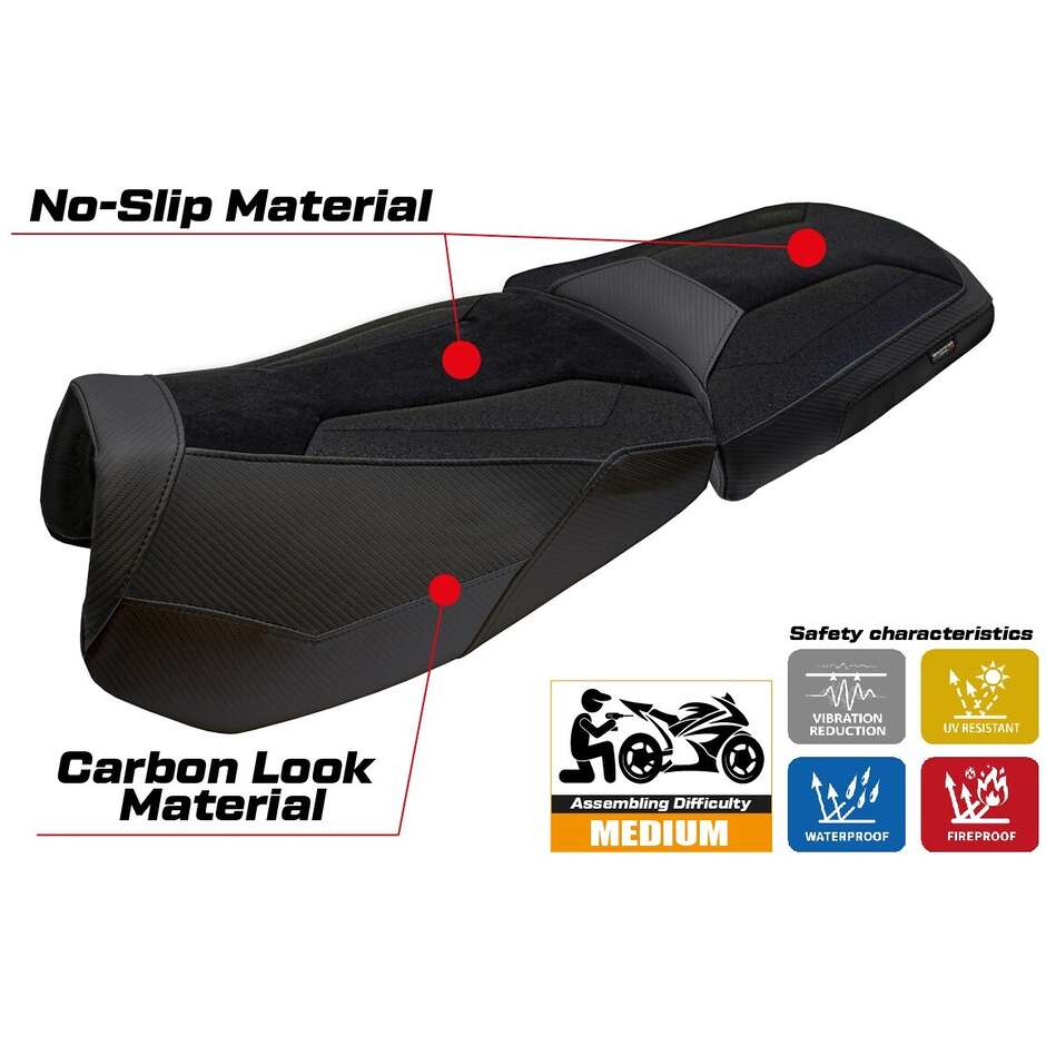 Rivestimento Sella TPZ Italia Specifico Per BMW R 1300 GS Adventure Trophy 2024-2025 Modello Bear Ultragrip