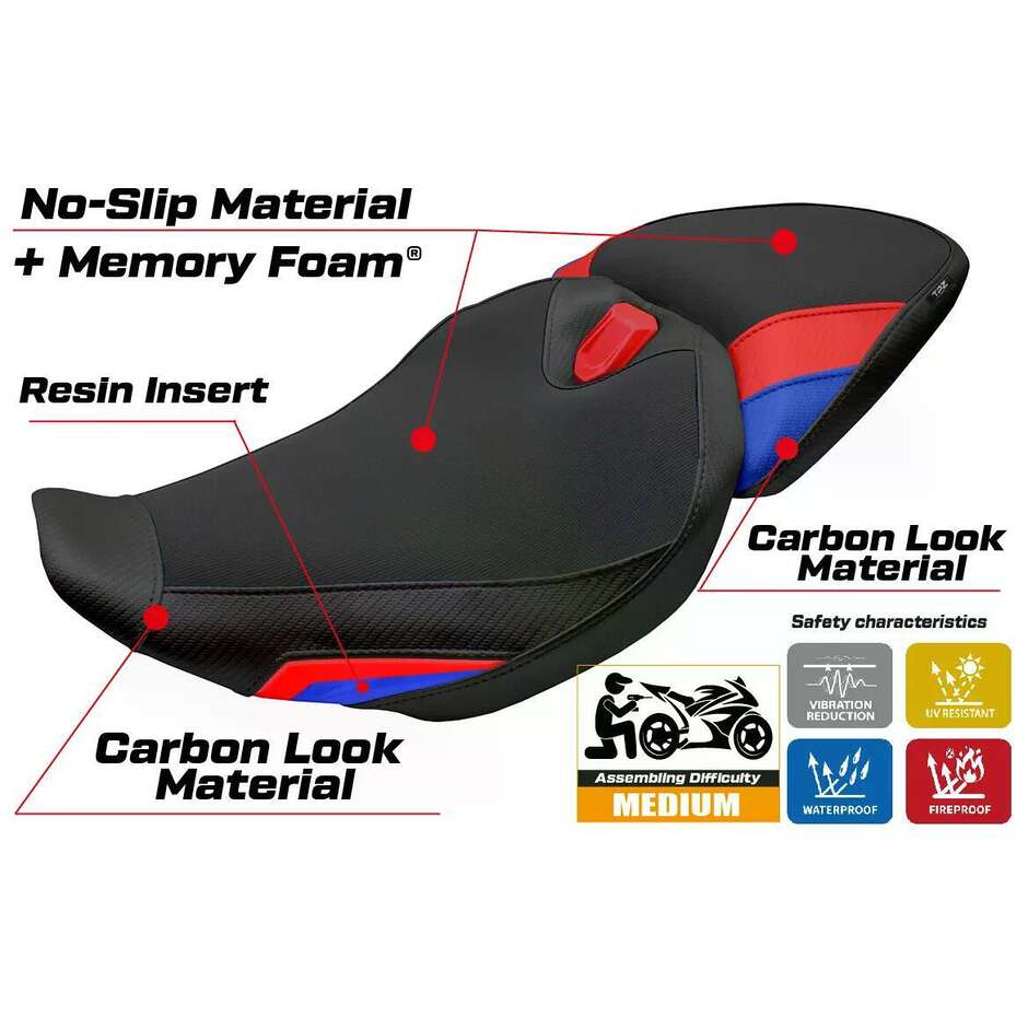 Rivestimento Sella TPZ Italia Specifico Per BMW R 1300 R 20252026 Modello Remy Comfort System
