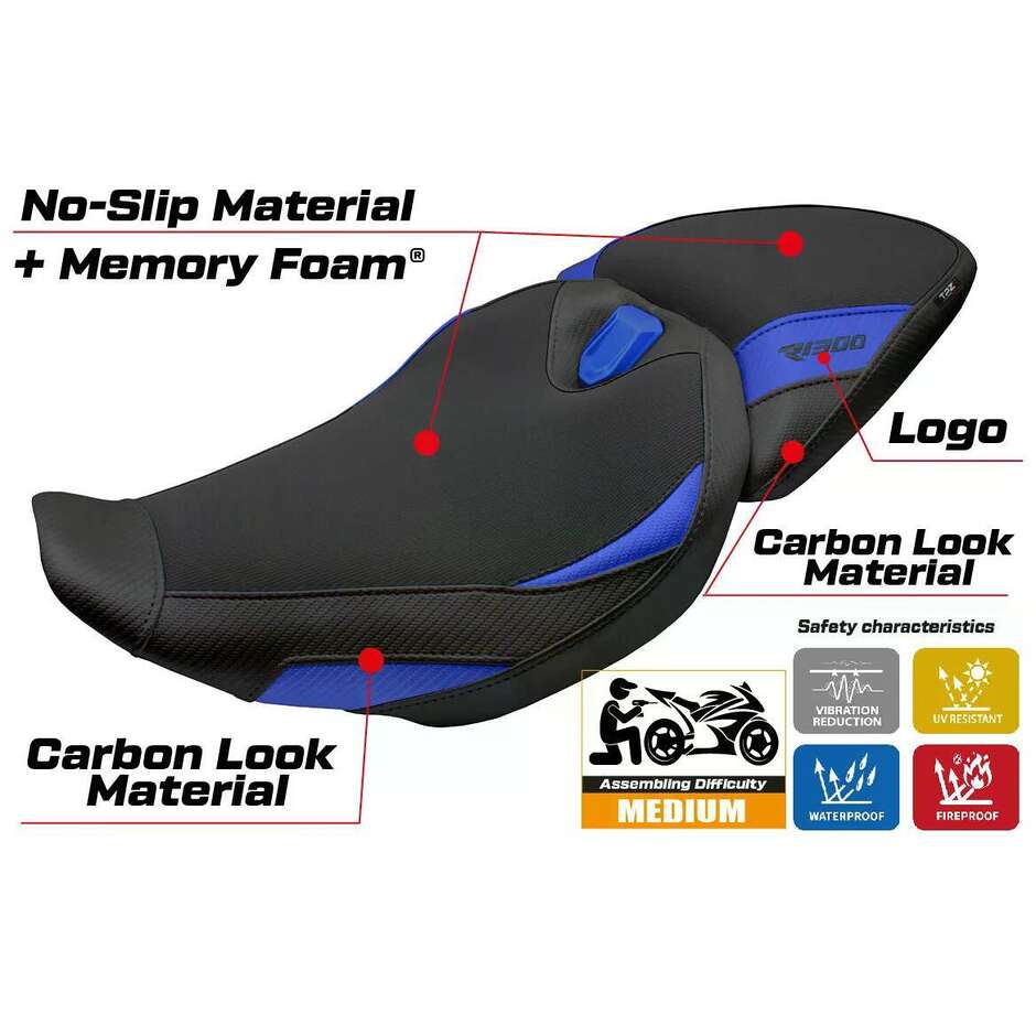 Rivestimento Sella TPZ Italia Specifico Per BMW R 1300 R 20252026 Modello Remy