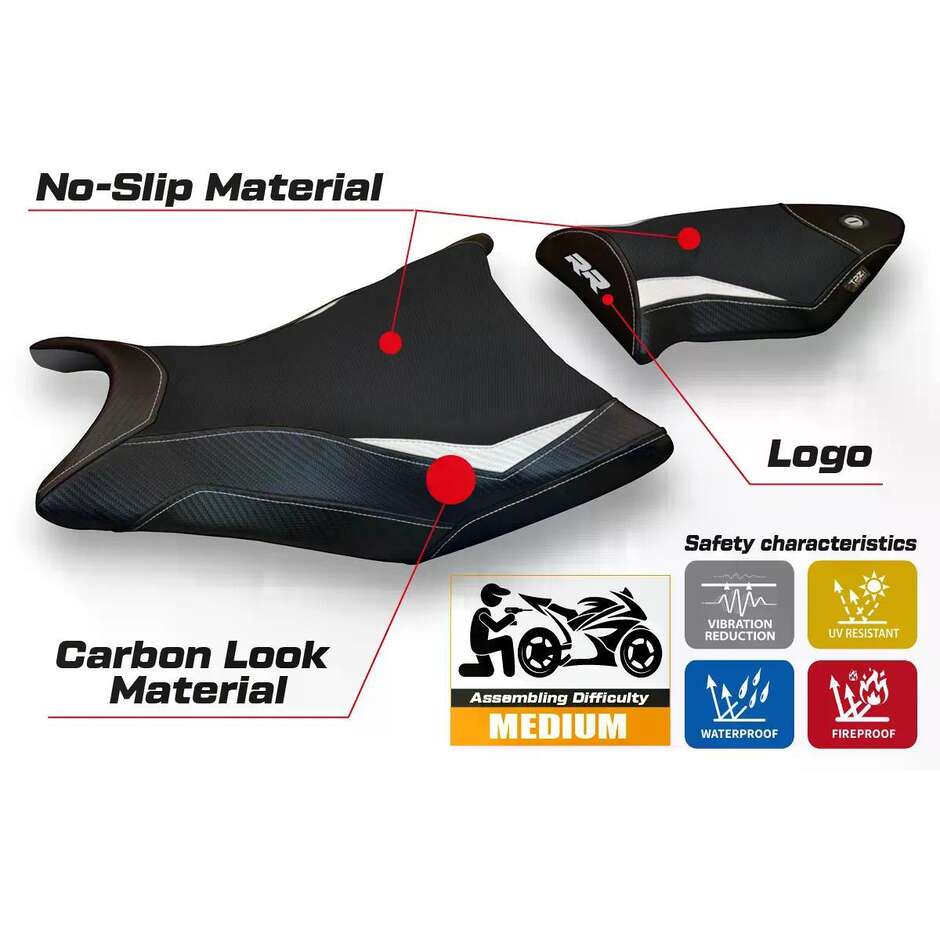 Rivestimento Sella TPZ Italia Specifico Per BMW S 1000 RR  2009  2011 Modello Alabama 2