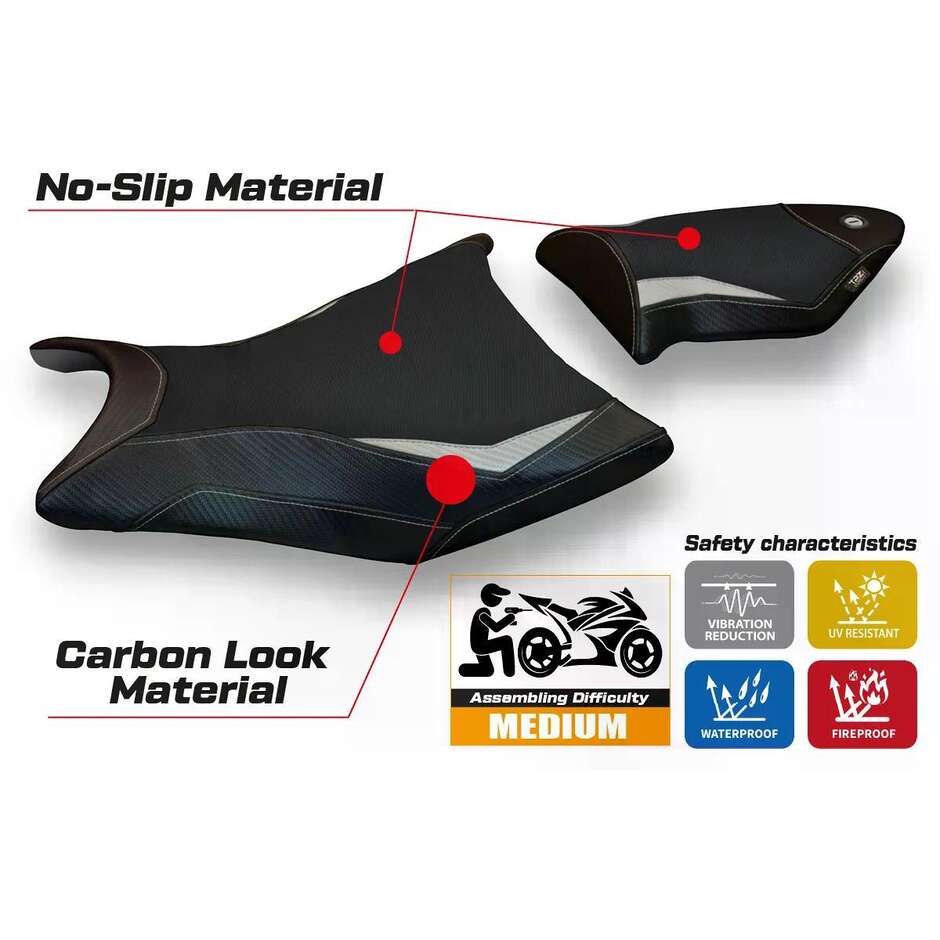 Rivestimento Sella TPZ Italia Specifico Per BMW S 1000 RR  2009  2011 Modello Alabama 2