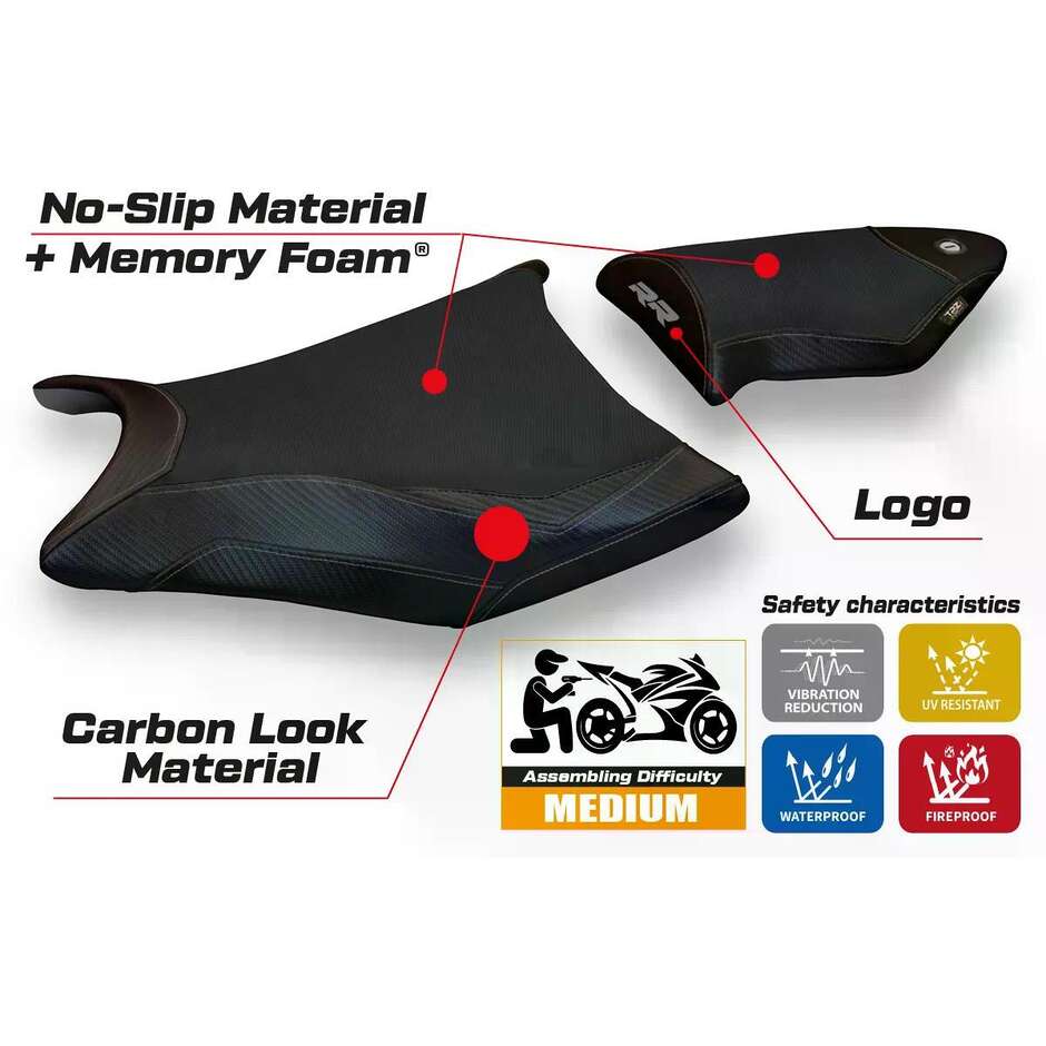 Rivestimento Sella TPZ Italia Specifico Per BMW S 1000 RR 2009  2011 Modello Essen 2 Comfort System