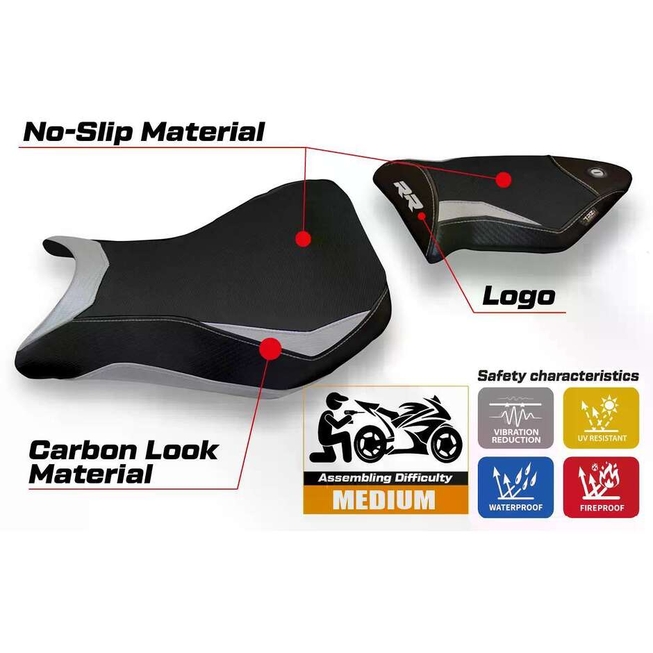 Rivestimento Sella TPZ Italia Specifico Per BMW S 1000 RR 2012  2014 Modello Baku 2