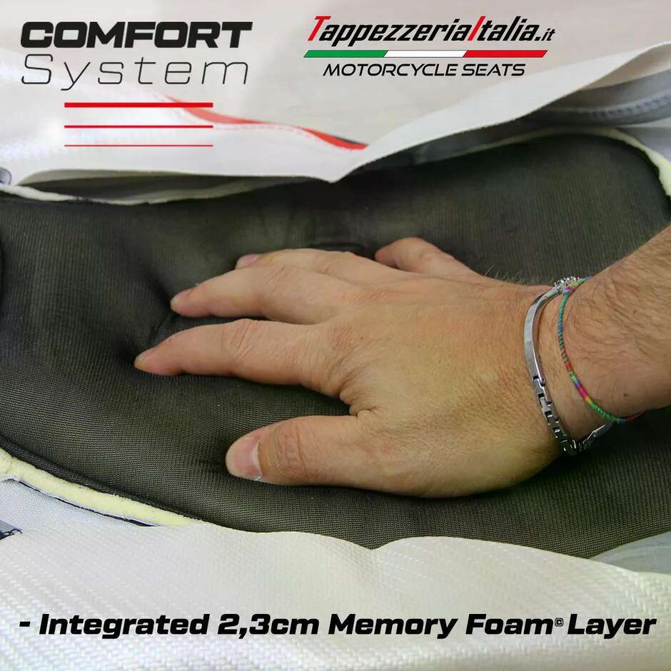 Rivestimento Sella TPZ Italia Specifico Per BMW S 1000 RR 2012  2014 Modello Dacca 2 Comfort System