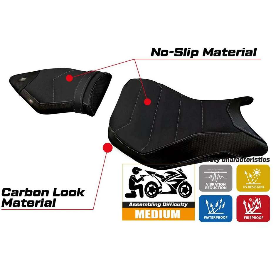 Rivestimento Sella TPZ Italia Specifico Per BMW S 1000 RR 2012  2014 Modello Igrim Ultragrip