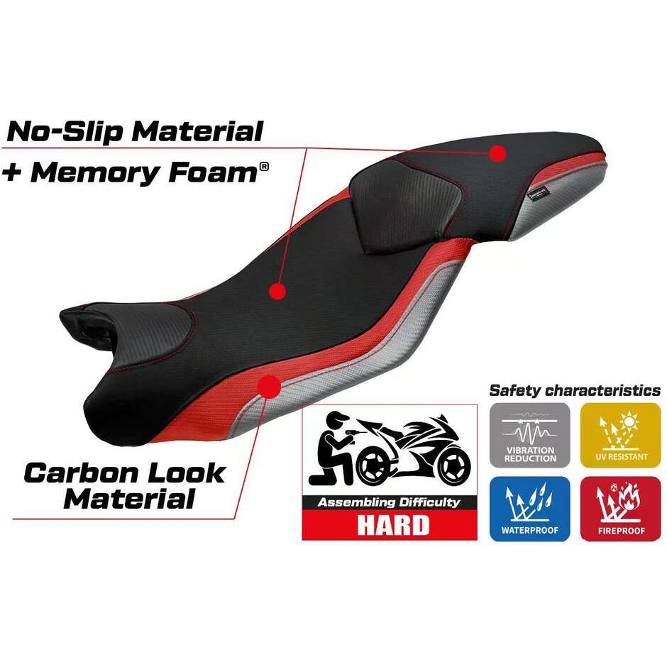 Rivestimento Sella TPZ Italia Specifico Per BMW S 1000 XR 2015  2019 Modello Ardea Special Color Comfort System