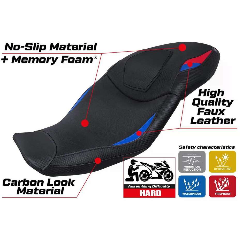 Rivestimento Sella TPZ Italia Specifico Per BMW S 1000 XR 2020  2023 Modello Dresden Comfort System