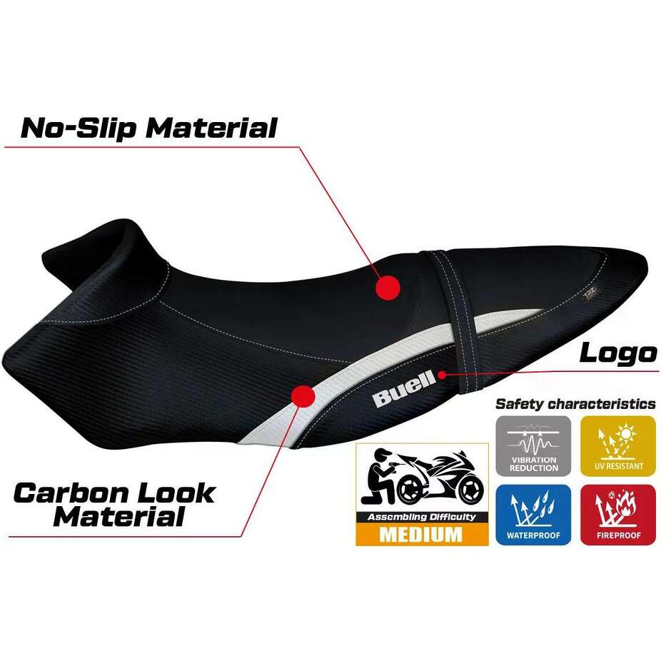 Rivestimento Sella TPZ Italia Specifico Per BUELL XB 12 S  XB 12 SX 2019  2021 Modello Avignone