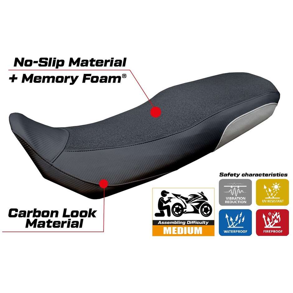 Rivestimento Sella TPZ Italia Specifico Per CF Moto 800 MTX 2025 Modello Poulx Ultragrip Comfort System