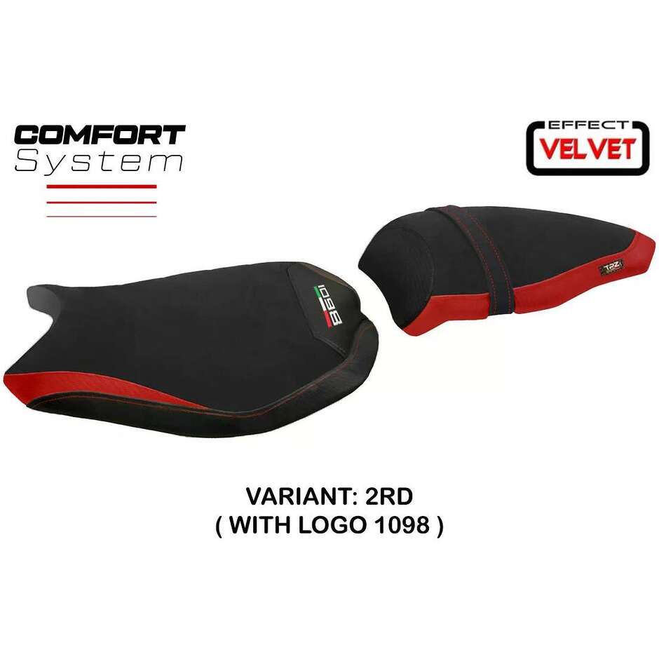 Rivestimento Sella TPZ Italia Specifico Per Ducati 848 / 1098 / 1198 2007  2013 Modello Cervia Velvet Comfort System