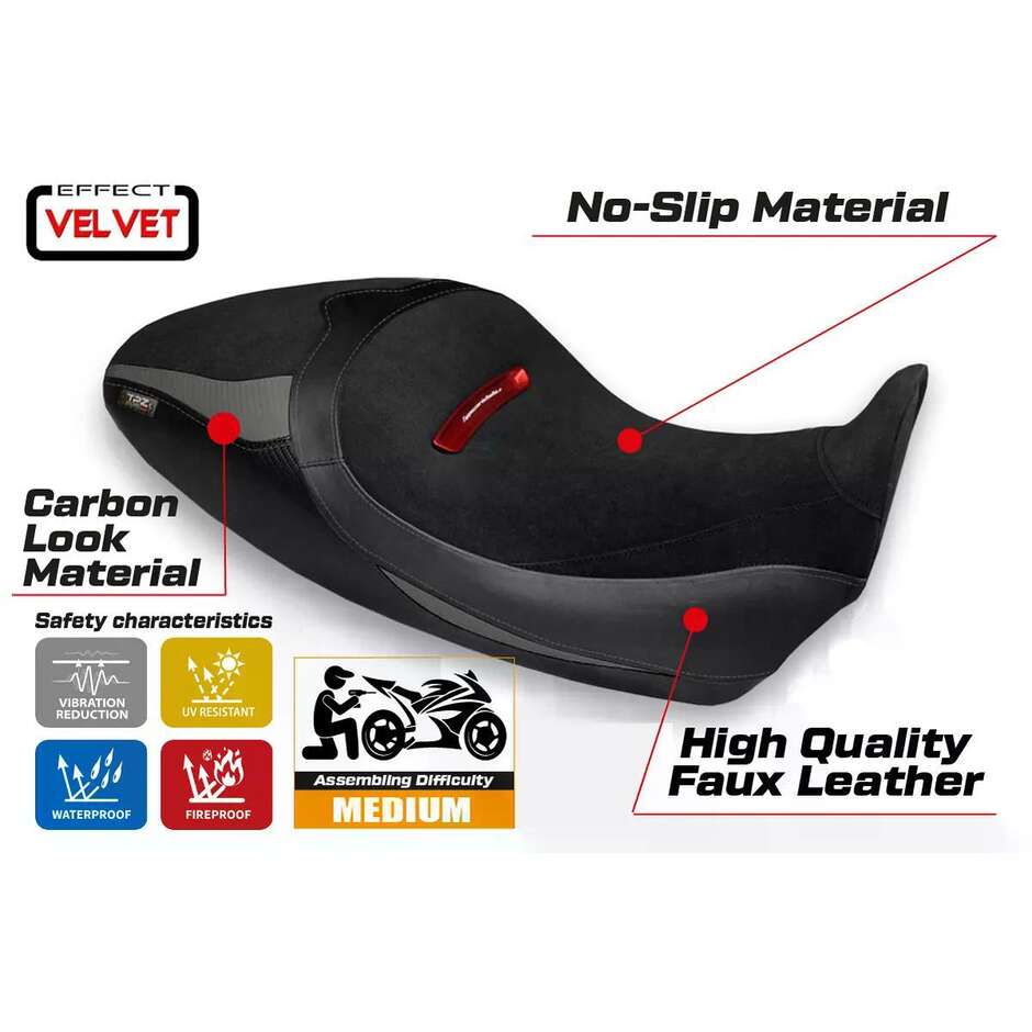 Rivestimento Sella TPZ Italia Specifico Per Ducati Diavel 1260 S 2019  2022 Modello Braila 1 Velvet