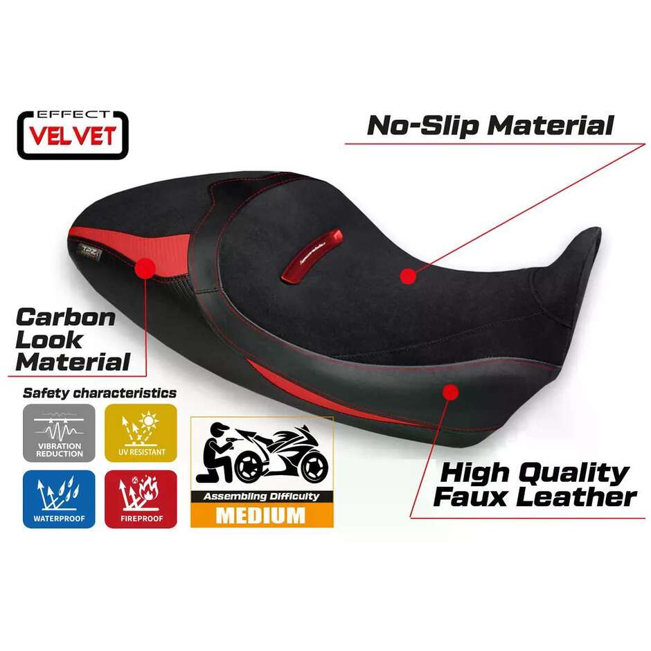 Rivestimento Sella TPZ Italia Specifico Per Ducati Diavel 1260 S 2019  2022 Modello Braila 1 Velvet