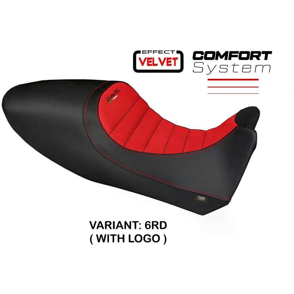 Rivestimento Sella TPZ Italia Specifico Per Ducati Diavel 2011  2013 Modello Arezzo Color Velvet Comfort System
