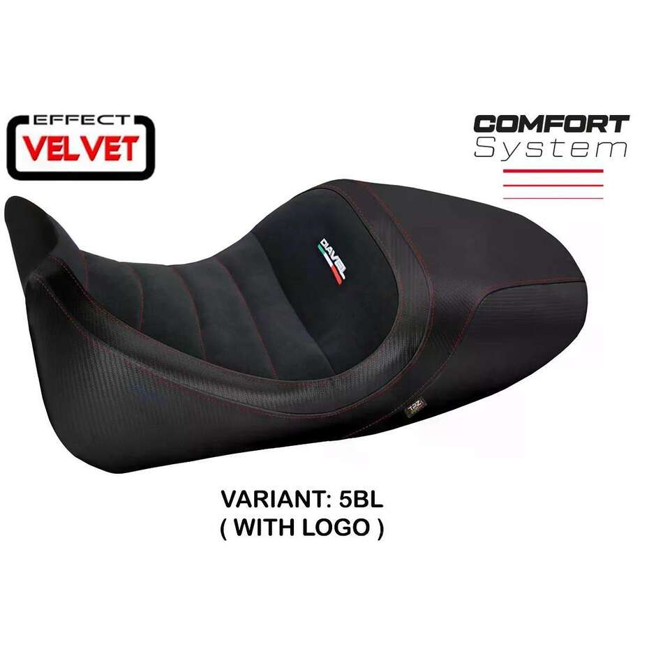 Rivestimento Sella TPZ Italia Specifico Per Ducati Diavel 2014  2018 Modello Imola 1 Velvet Comfort System