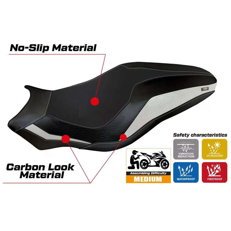 Rivestimento Sella TPZ Italia Specifico Per Ducati Monster 797 2017  2020 Modello Lipsia 3