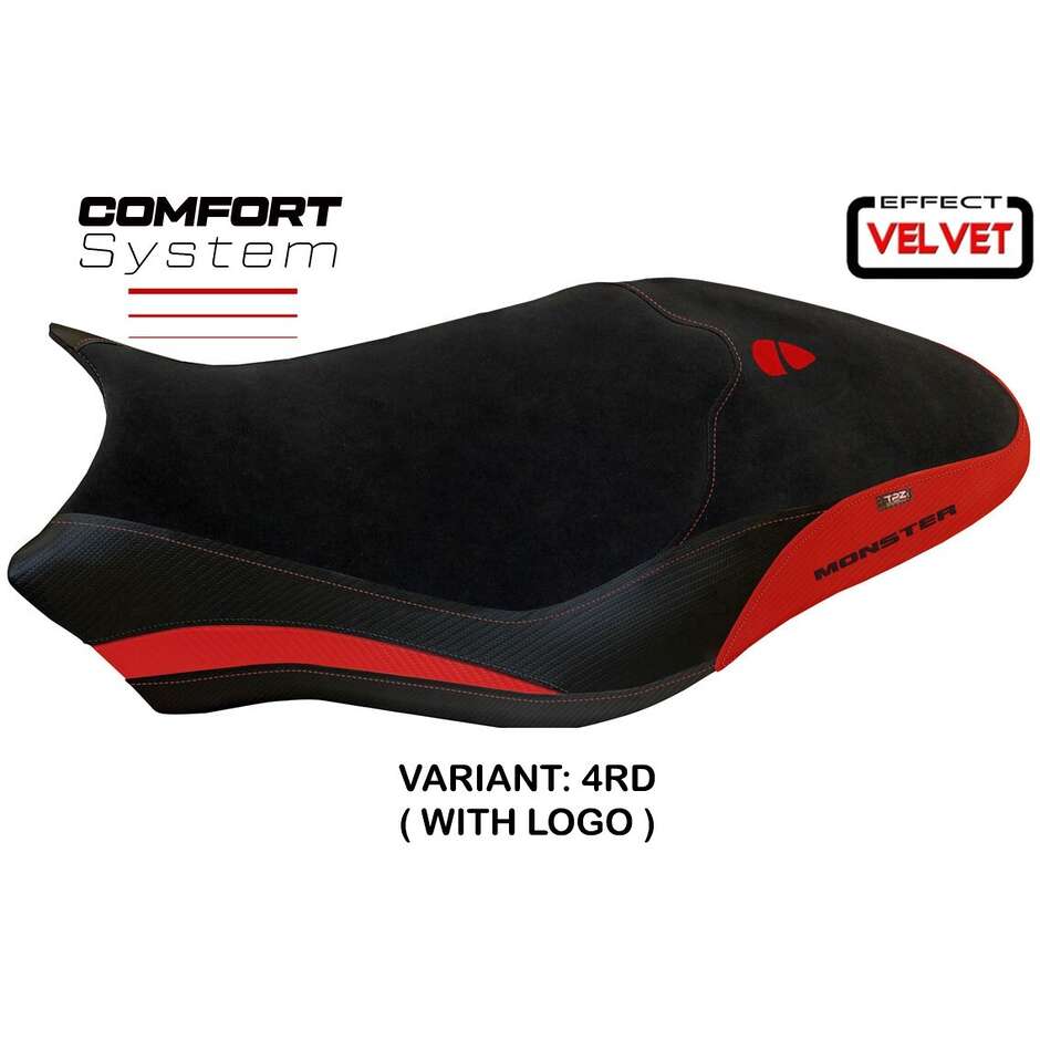 Rivestimento Sella TPZ Italia Specifico Per Ducati Monster 821 / 1200 2017  2020 Modello Ovada 1 Velvet Comfort System