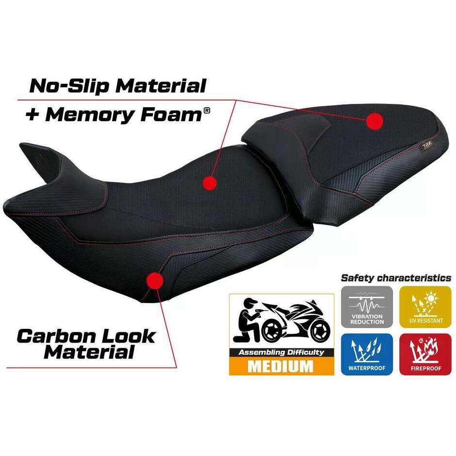 Rivestimento Sella TPZ Italia Specifico Per Ducati Multistrada 1200 / 1260 2015  2020 Modello Jazan Comfort System