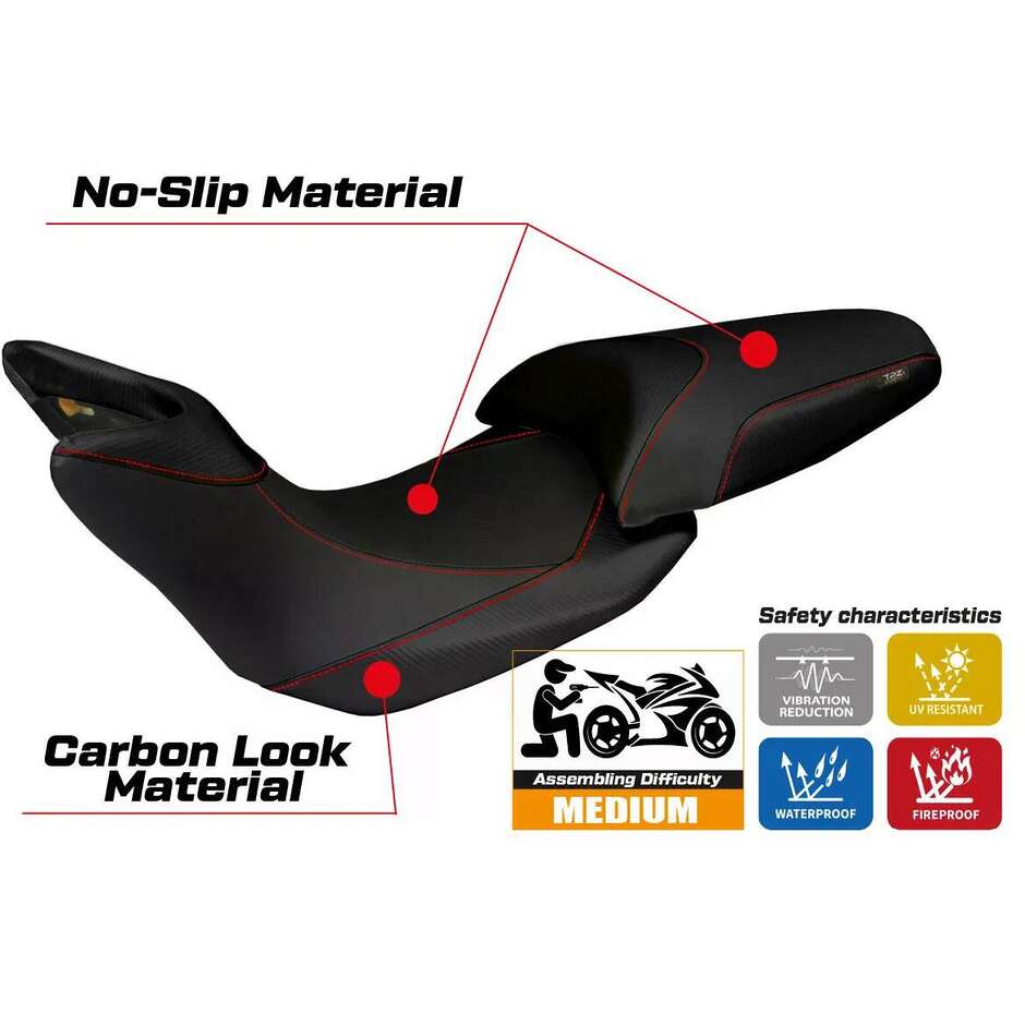 Rivestimento Sella TPZ Italia Specifico Per Ducati Multistrada 1200 2012  2014 Modello Noto