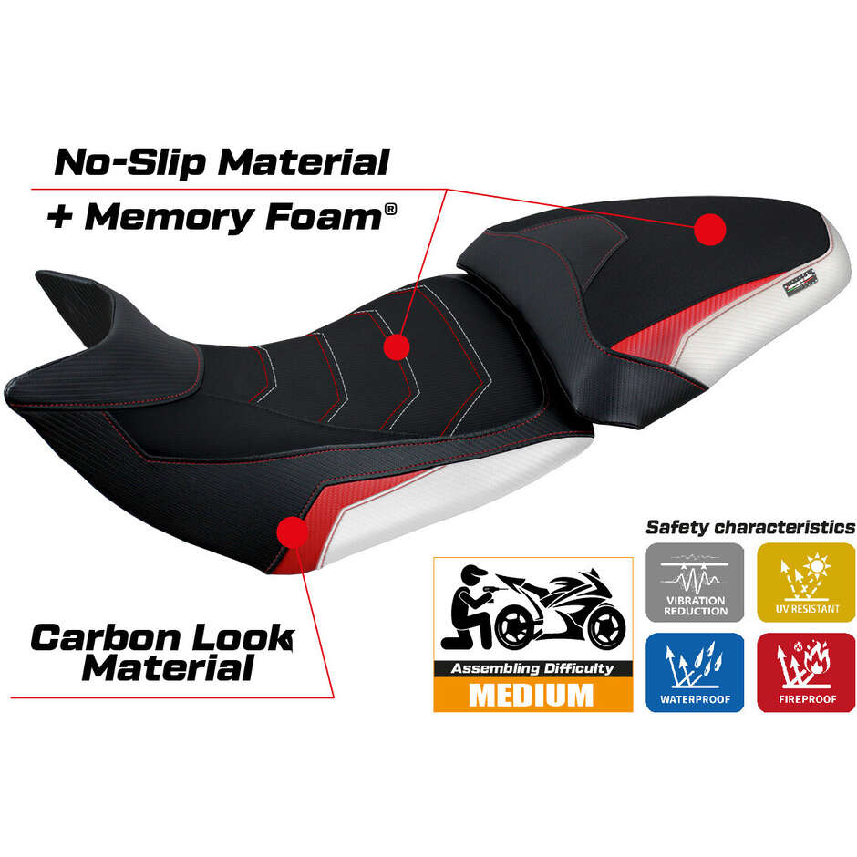 Rivestimento Sella TPZ Italia Specifico Per Ducati Multistrada V2 2021  2024 Modello Haria Comfort System