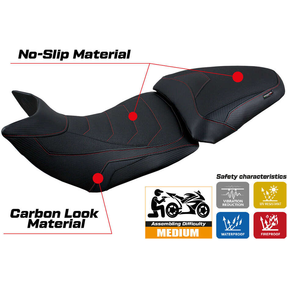 Rivestimento Sella TPZ Italia Specifico Per Ducati Multistrada V2 2021  2024 Modello Haria Ultragrip